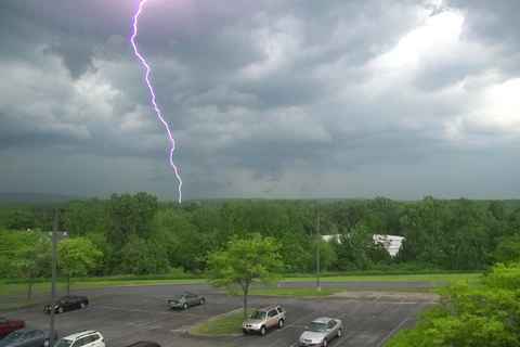 Lightning strikes Glenville