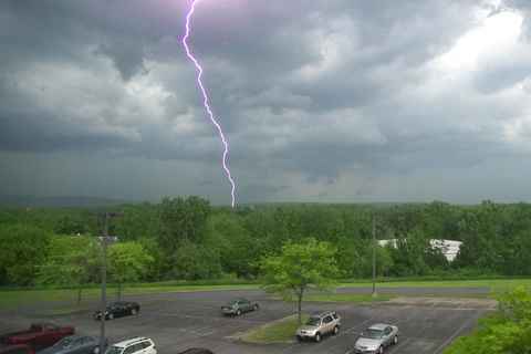 Time-lapsed storm