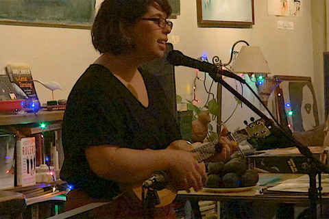 Christina playing "Kate" at open mic